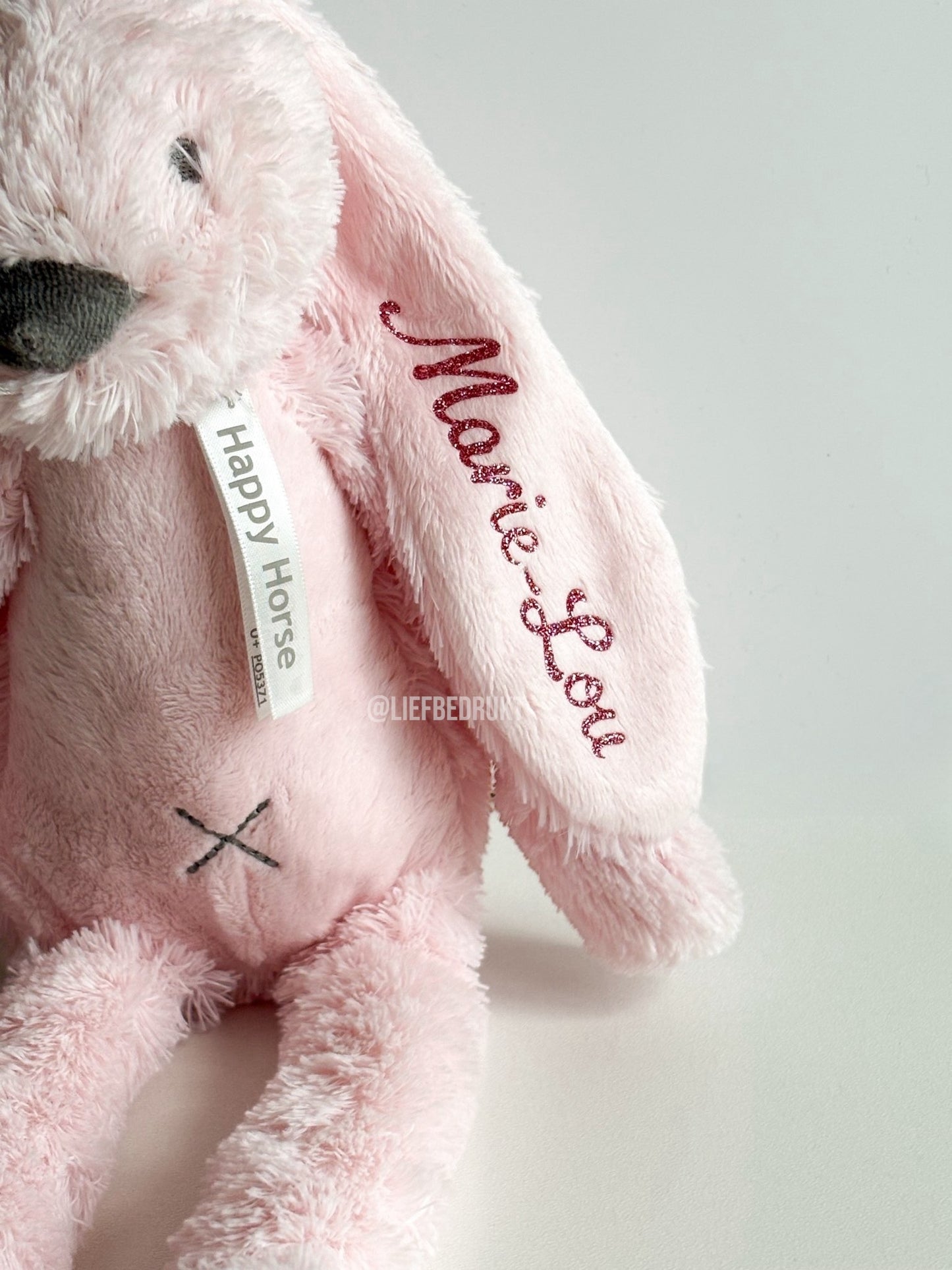 Happy Horse knuffel met naam en datum