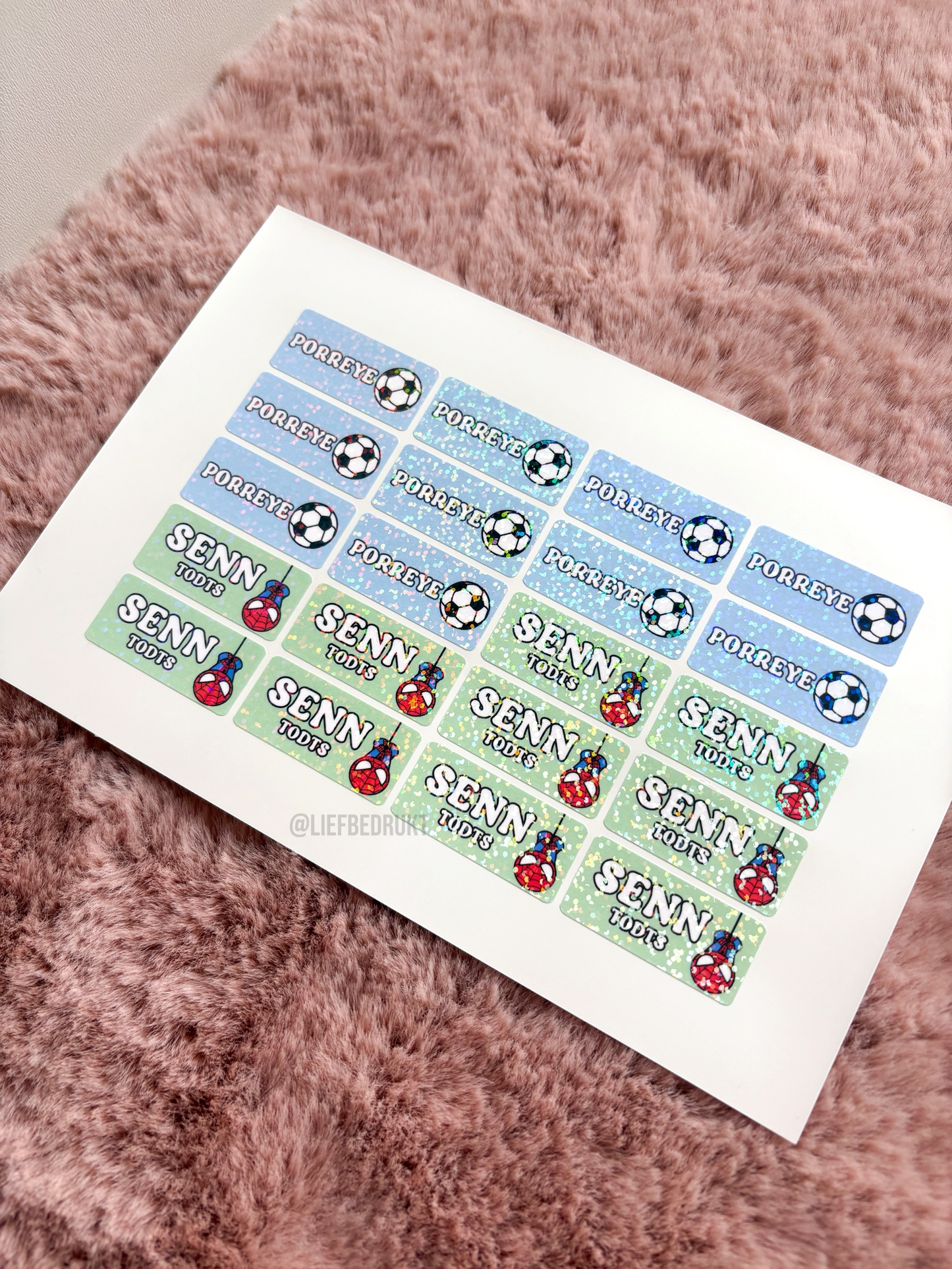 Waterproof labelstickers ( vanaf 5 stuks)