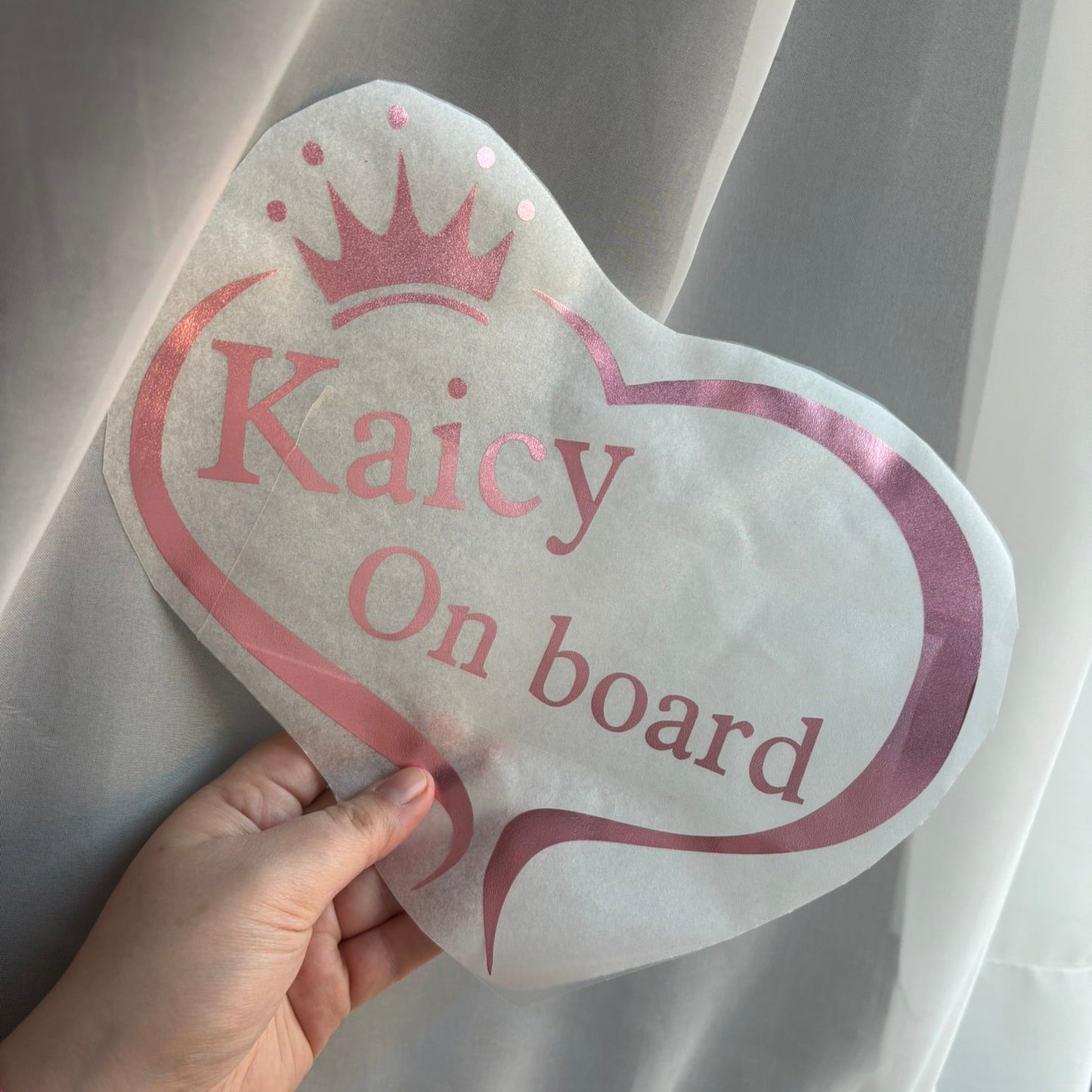 Gepersonaliseerde autosticker op maat (vinyl)