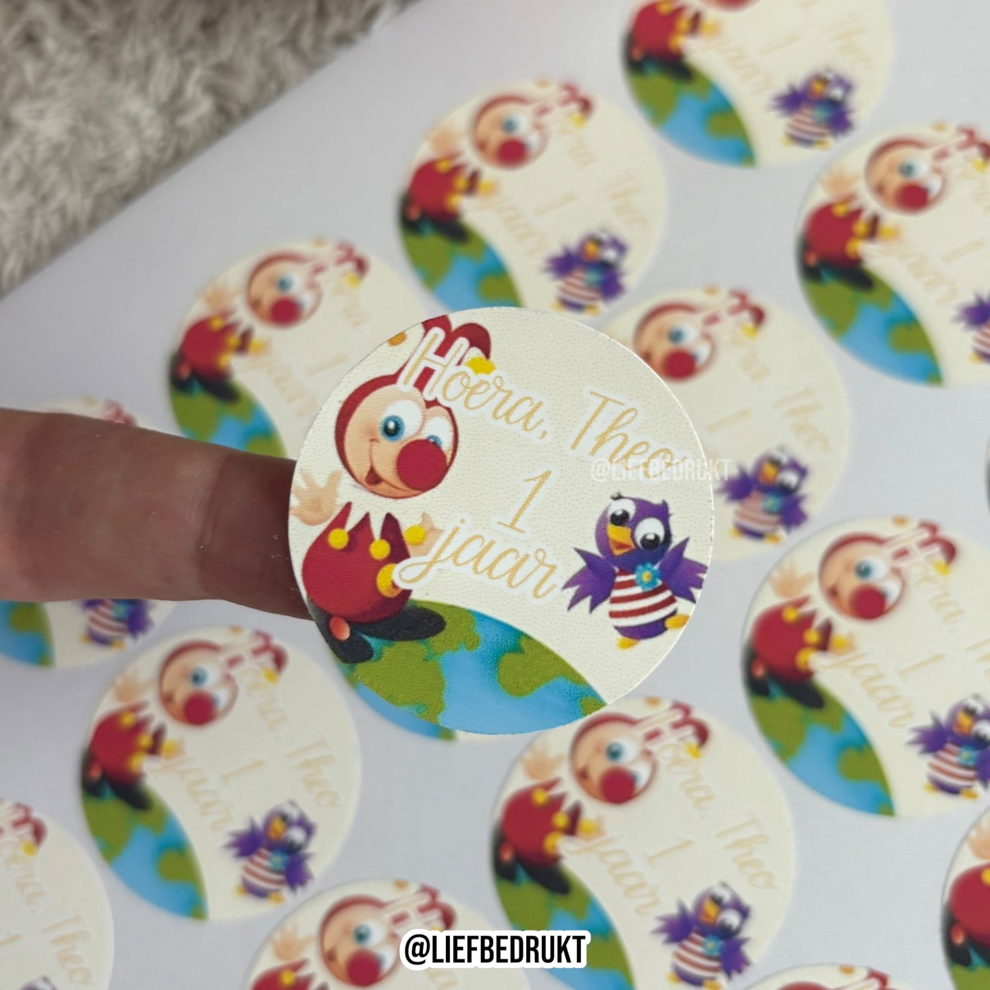 Geprinte sticker(s) naar wens