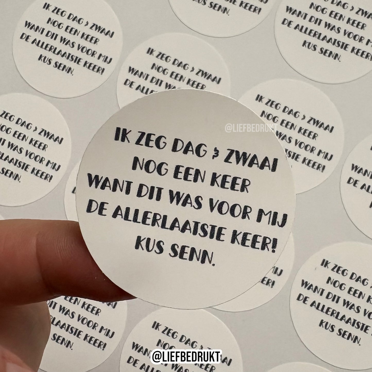 Geprinte sticker(s) naar wens
