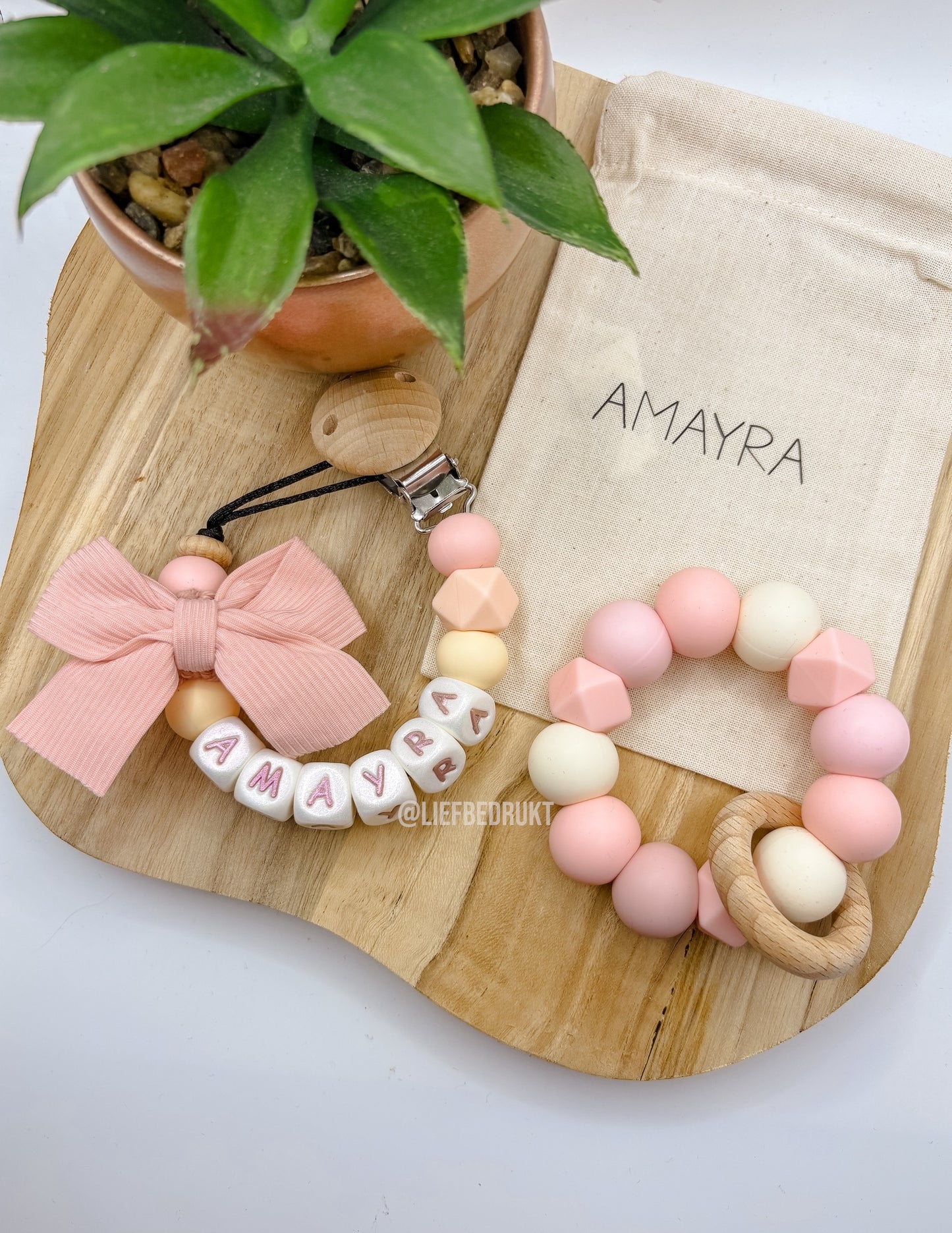 'Rosalie' kleurencombo speenkoord