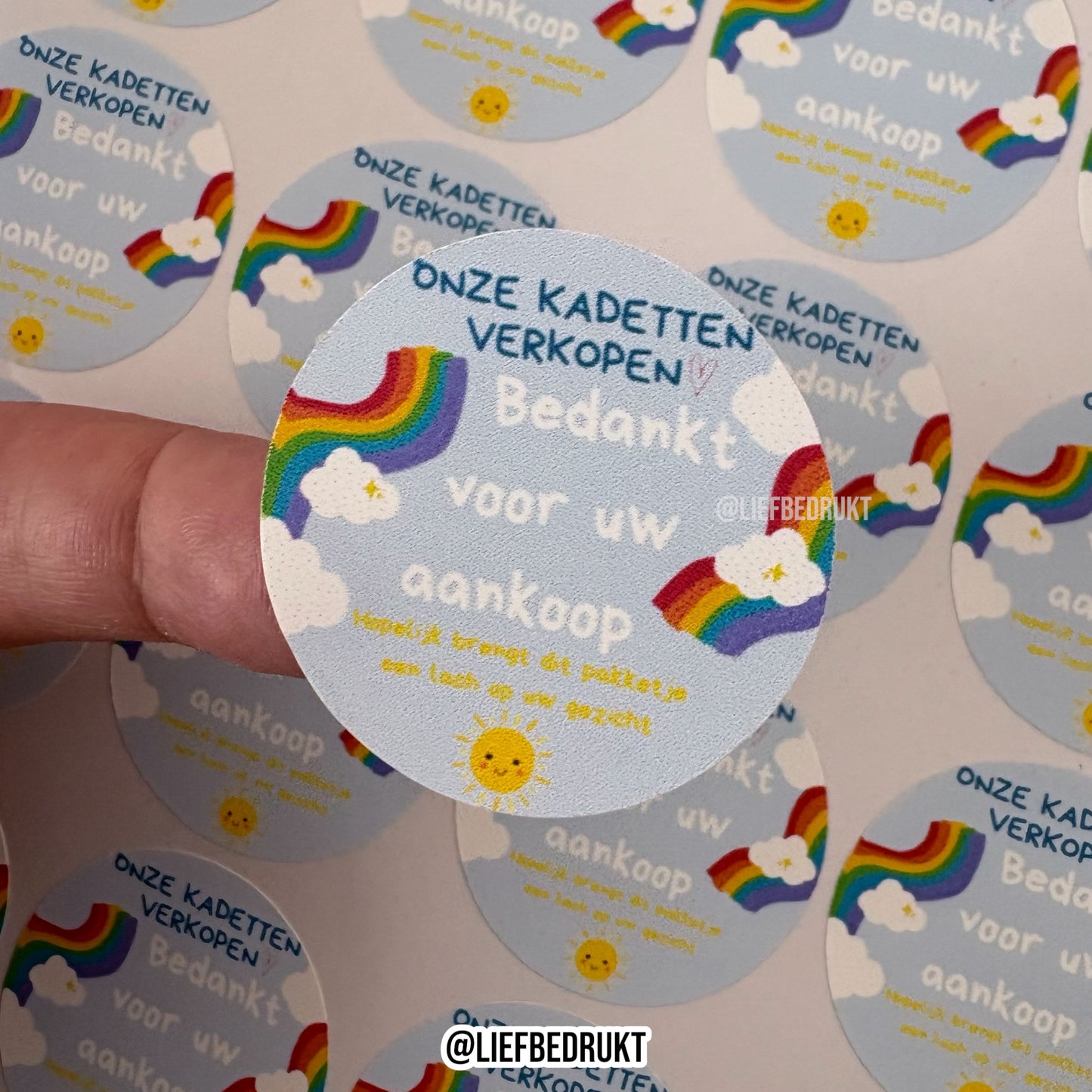 Geprinte sticker(s) naar wens