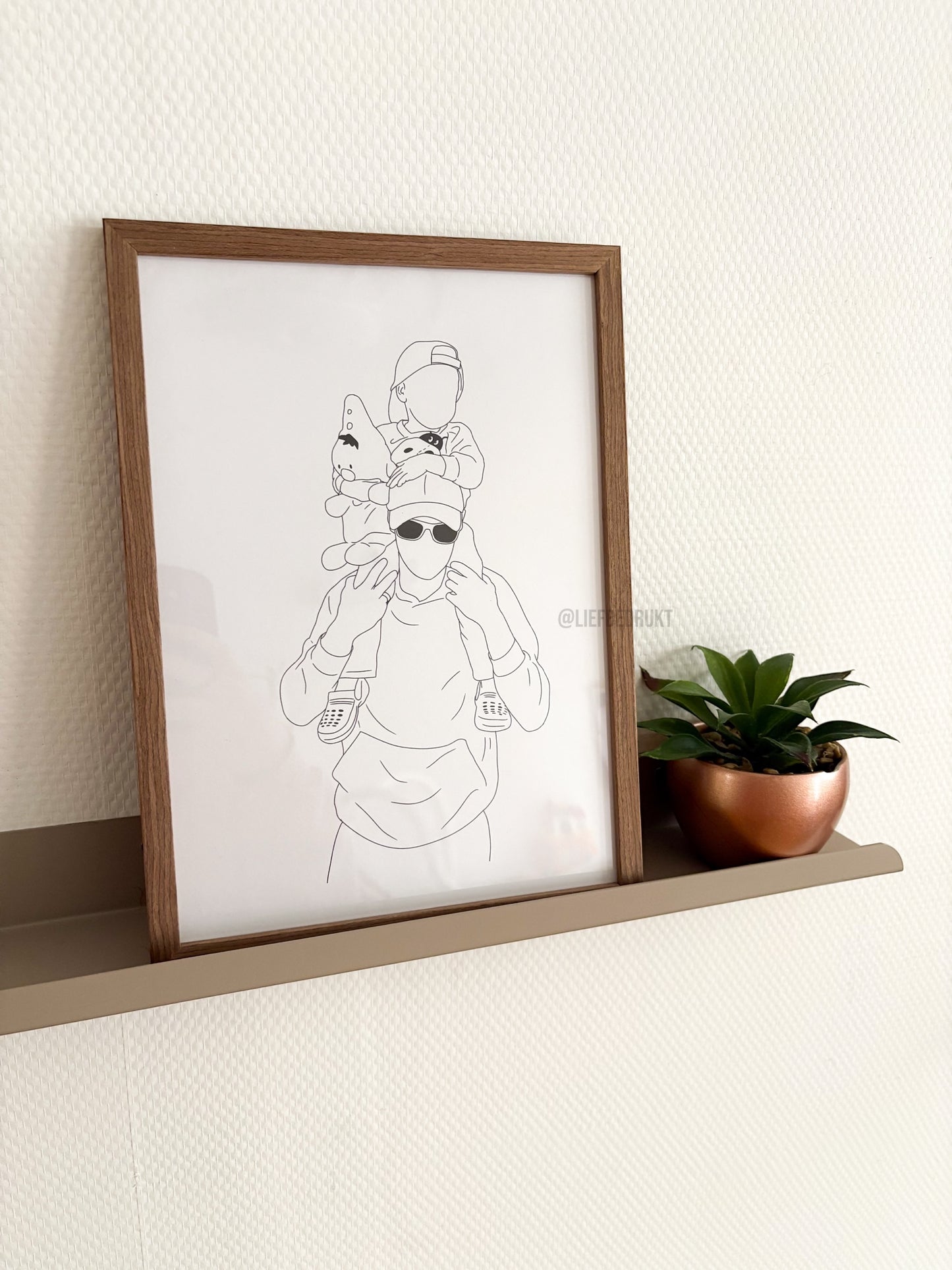 Poster met illustratie A4