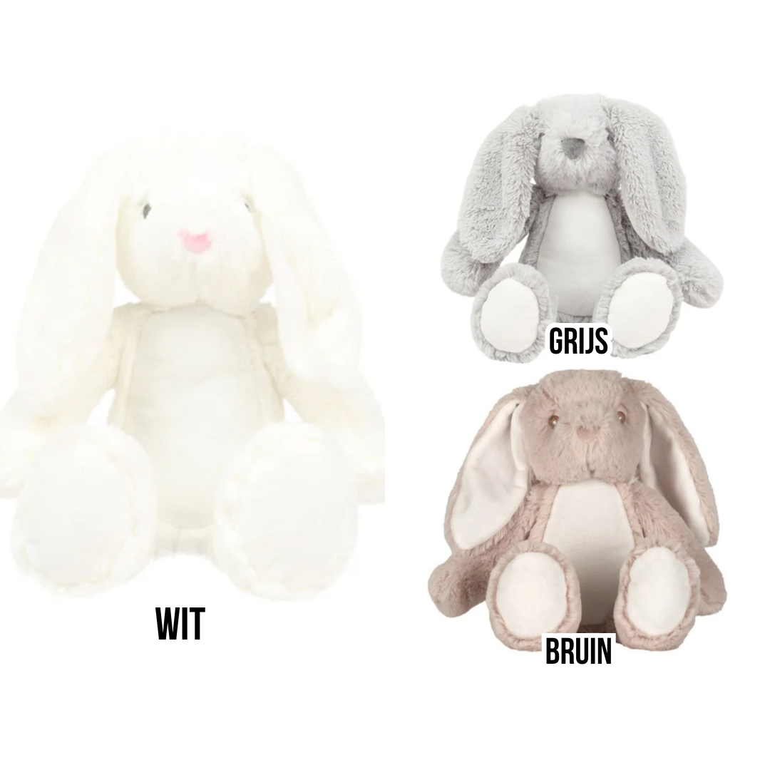 Gepersonaliseerd knuffelkonijn