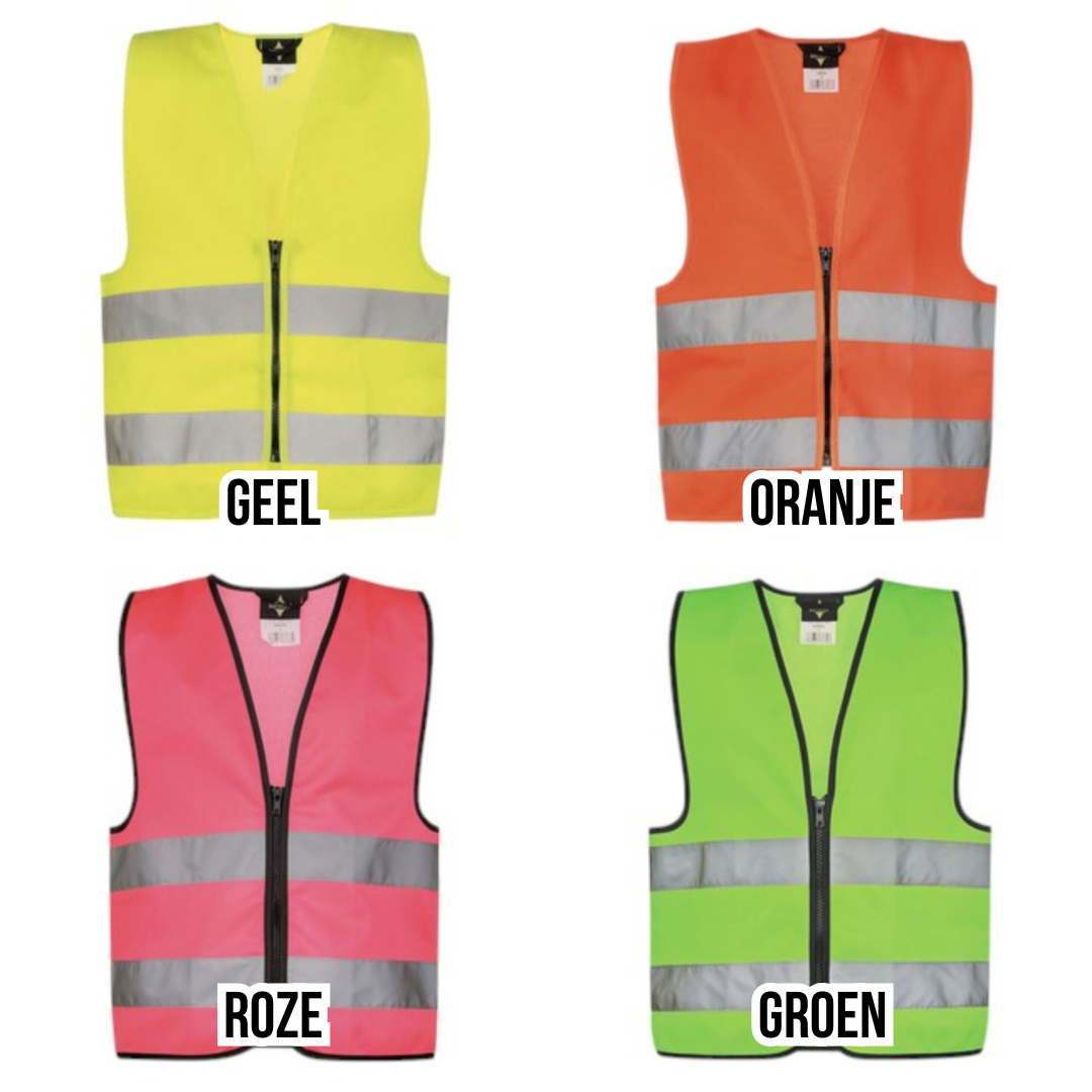 Gepersonaliseerd fluohesje met naam of tekening