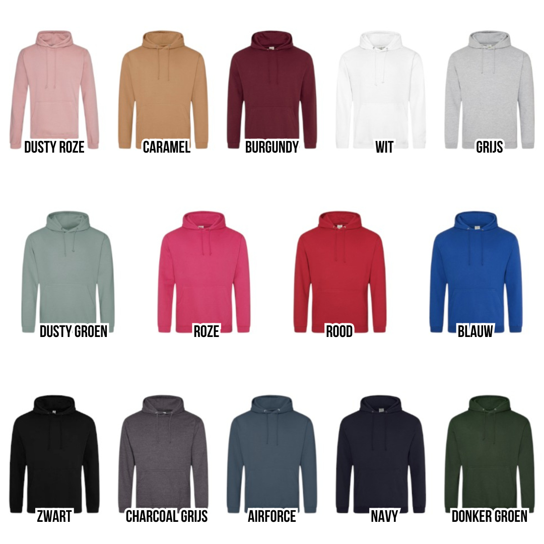 Volwassen sweater of hoodie met cartoon illustratie