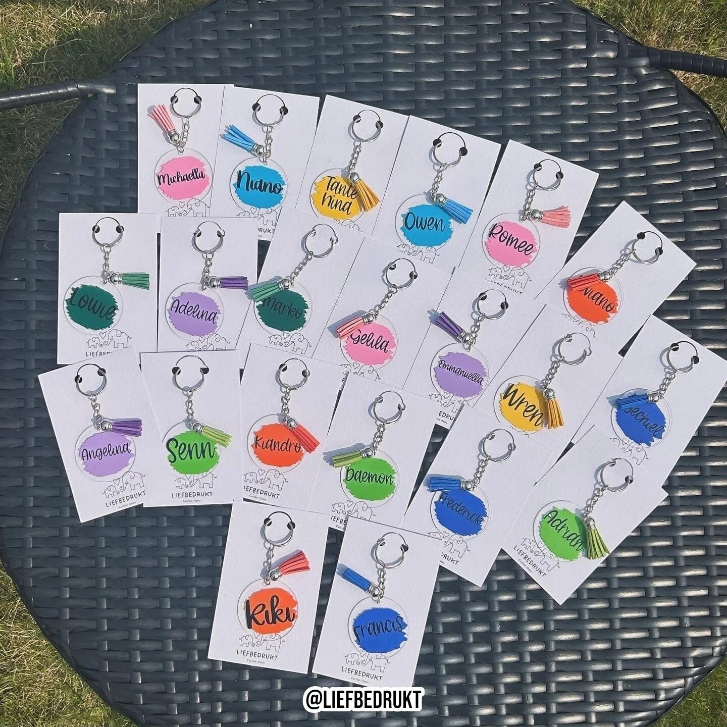 Acryl sleutelhanger
