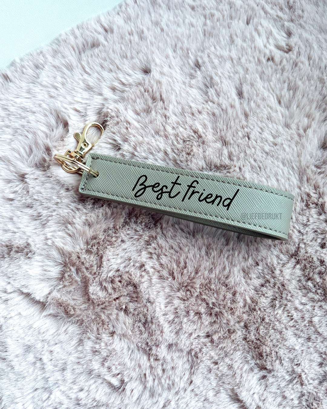 Gepersonaliseerde Wristlet Sleutelhanger