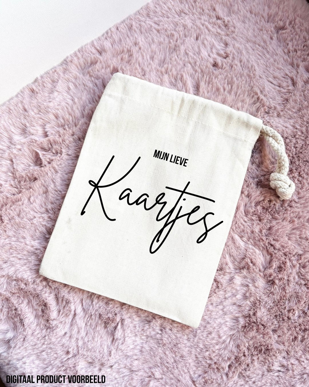 Bewaarzakje - mijn lieve kaartjes -
