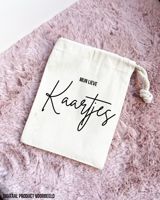 Bewaarzakje - mijn lieve kaartjes -