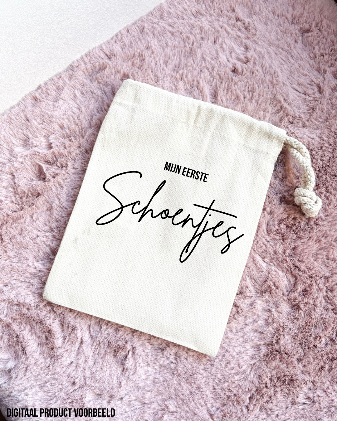 Bewaarzakje - mijn eerste schoentjes -
