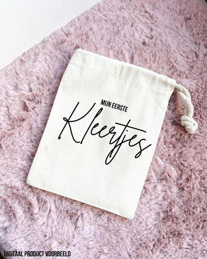 Bewaarzakje  mijn eerste of reserve kleertjes