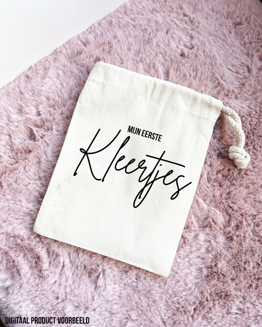 Bewaarzakje  mijn eerste of reserve kleertjes