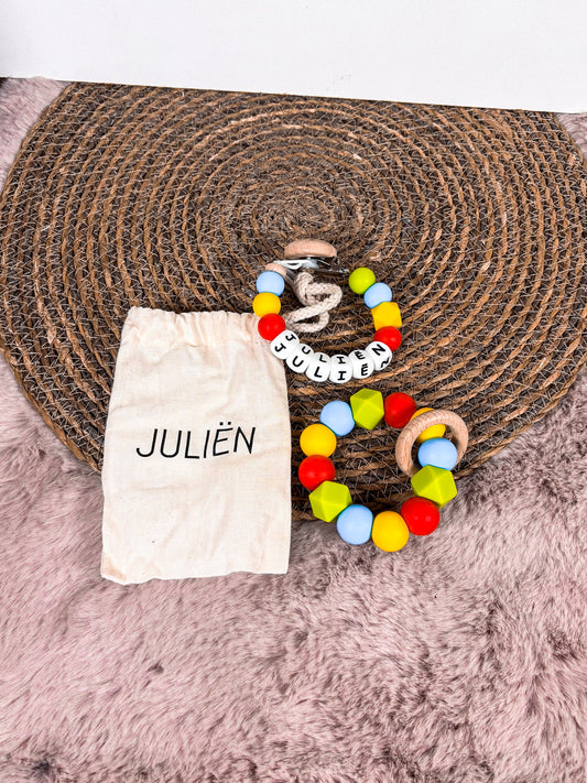 Setje speenkoord en bijtring Juliën