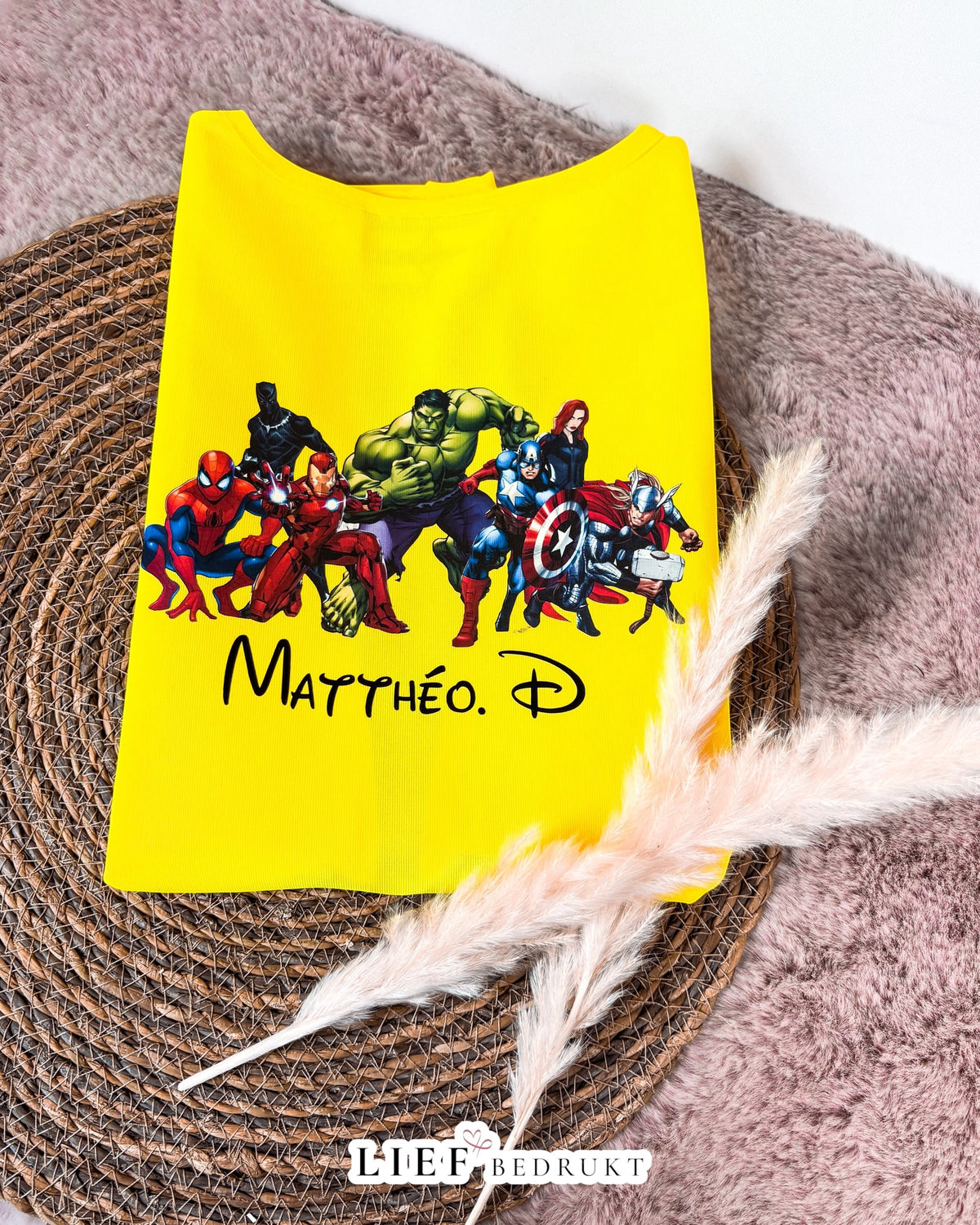 Gepersonaliseerd fluohesje met naam of tekening