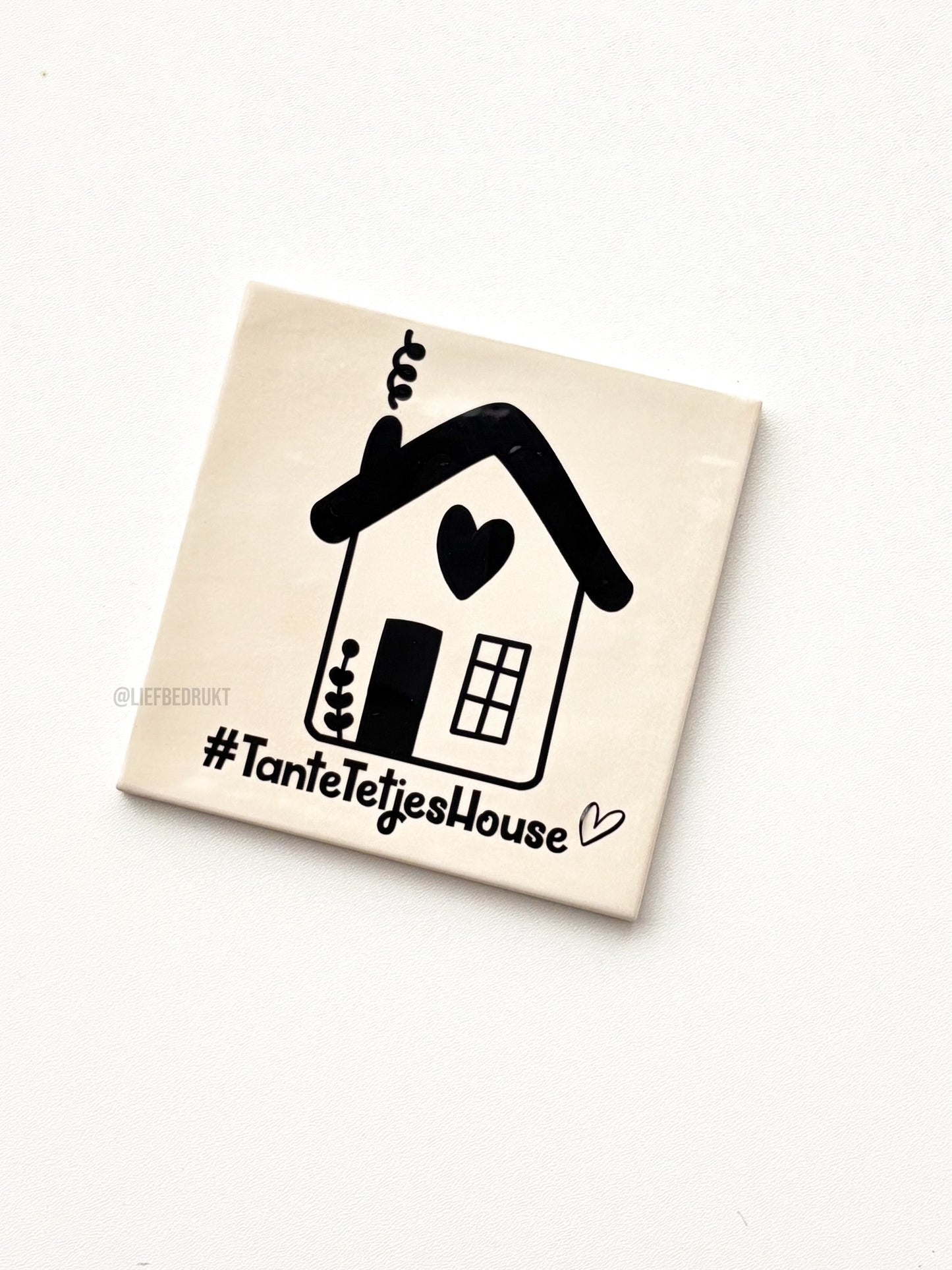 Nieuw huis/verhuis - tegel met postcode of familienaam