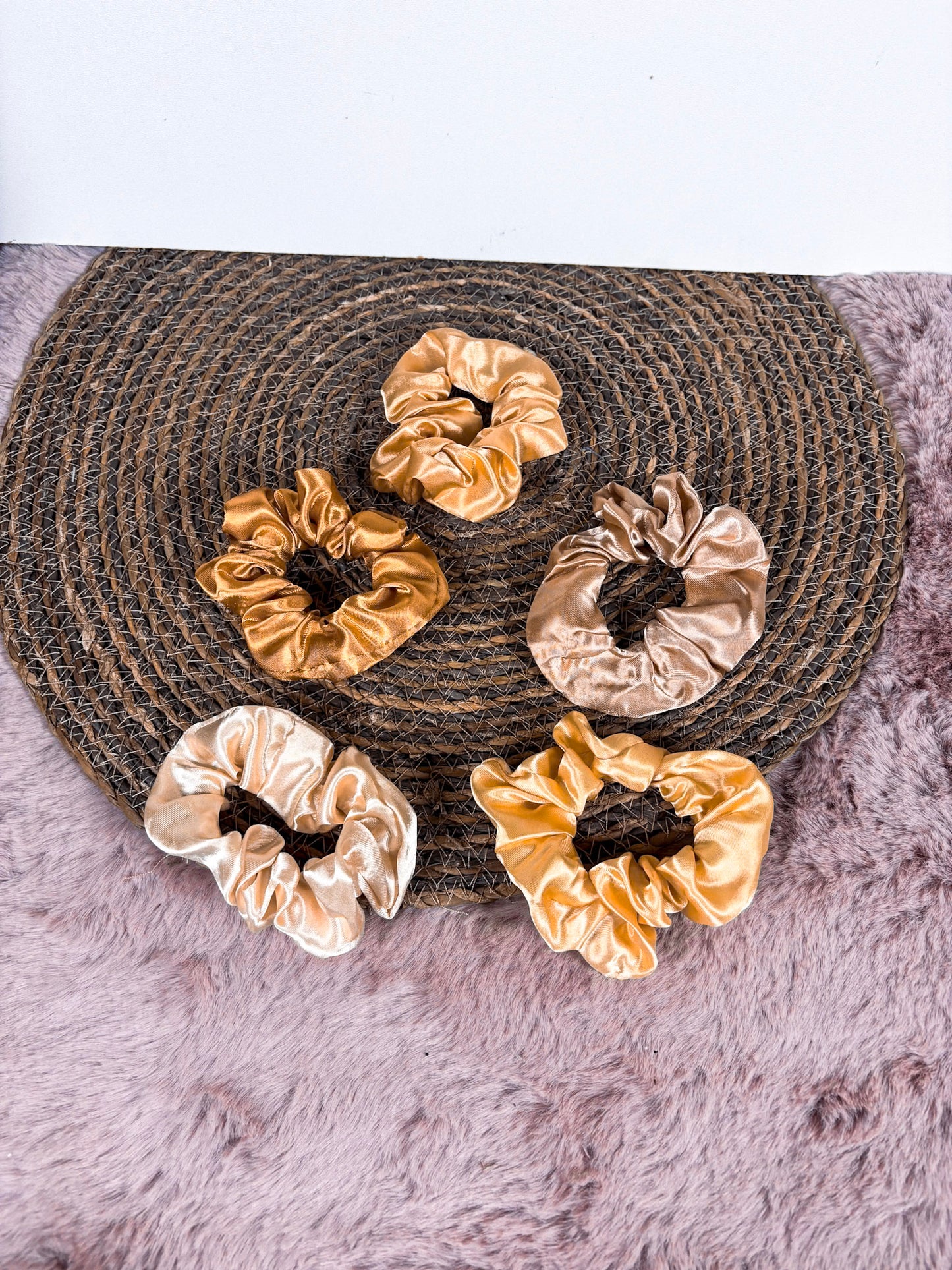 Scrunchies variant beige - per stuk
