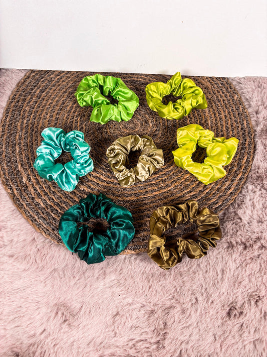 Scrunchies variant groen - per stuk