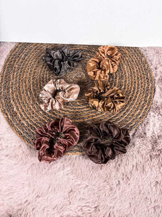 Scrunchies variant bruin - per stuk