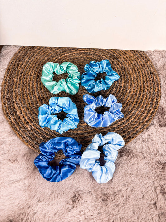 Scrunchies variant blauw - per stuk