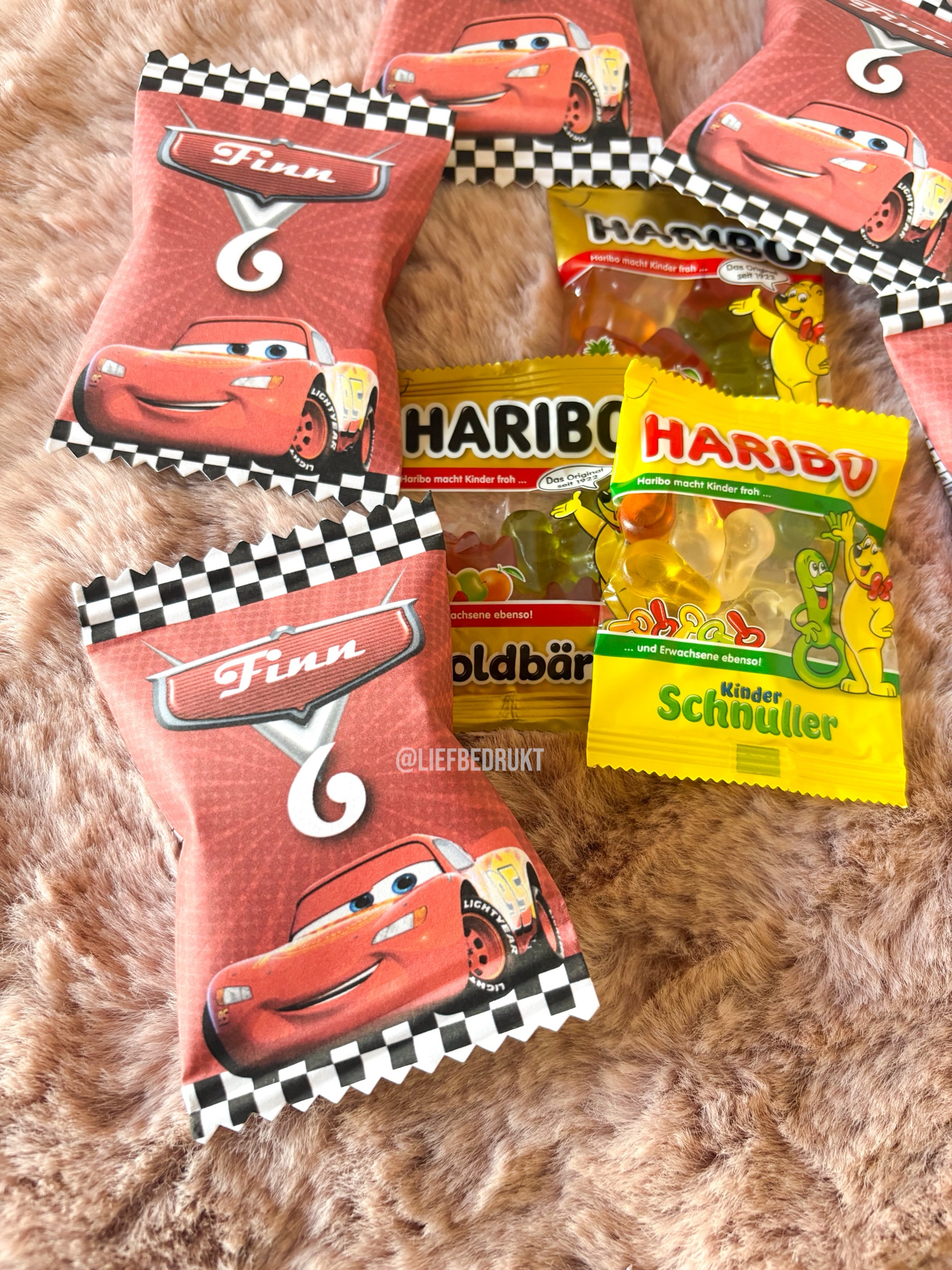 Gepersonaliseerde HARIBO snoepjes met thema naar wens