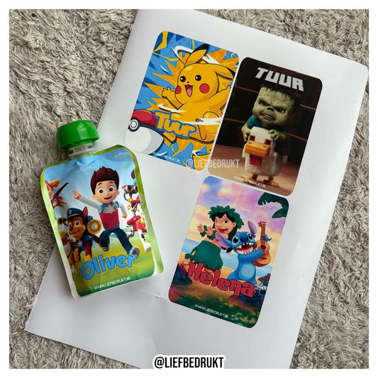 Fruitzakje stickers