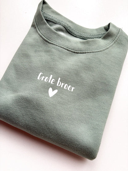 Sweater/hoodie grote/kleine broer/zus