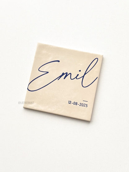 Tegel volgens geboortekaartje