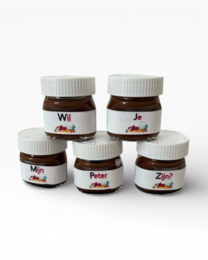 Chocopotjes mini met naam/vraag