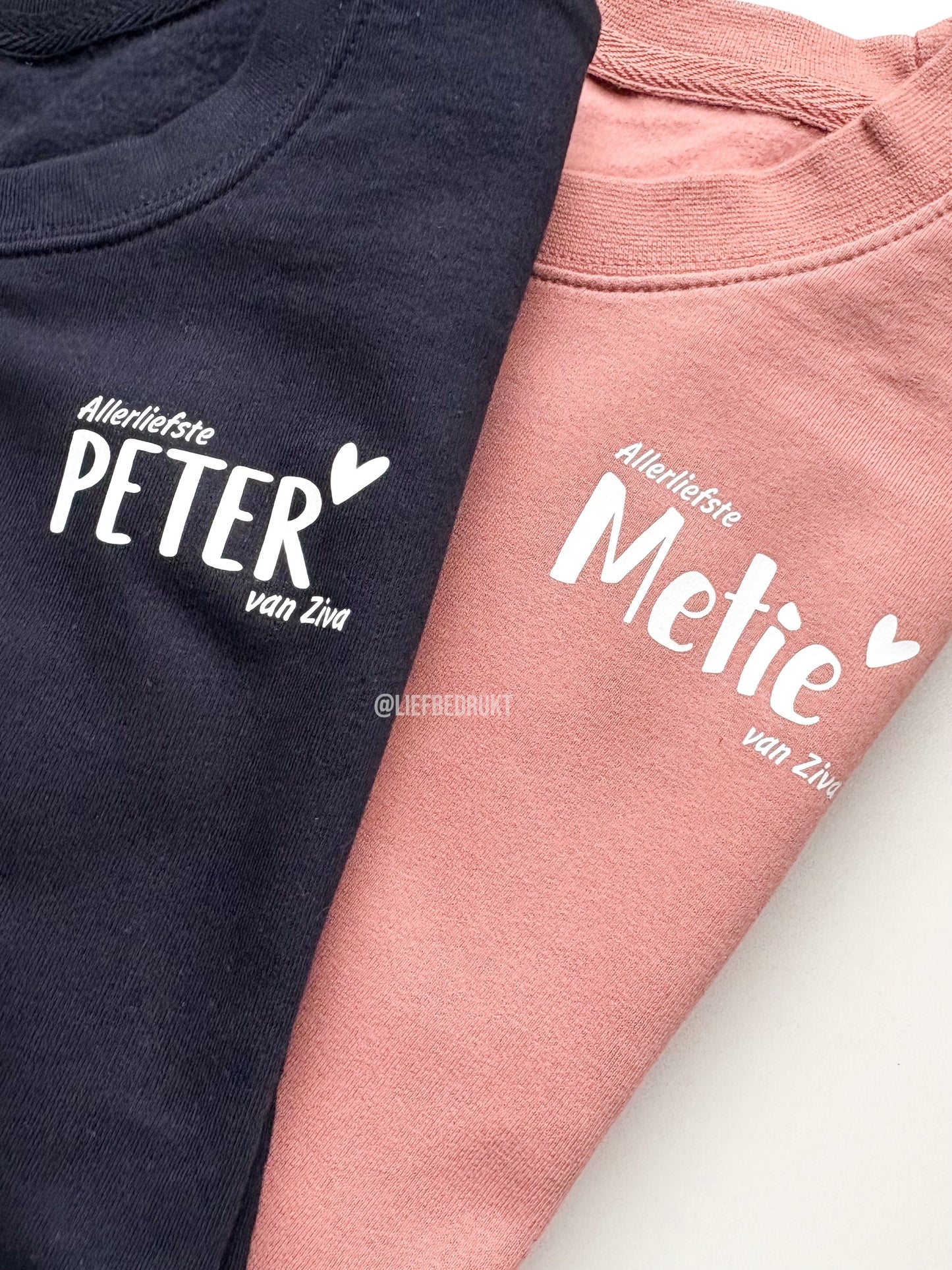 Sweater/hoodie allerliefste -naam- van...
