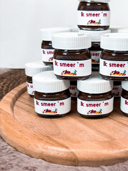 Chocopotjes mini met naam/vraag