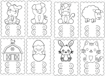 kleur traktatie - set van 8