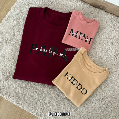 Sweater/hoodie met eigen tekst/idee