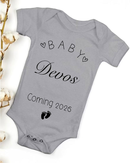 Romper Coming soon met achternaam