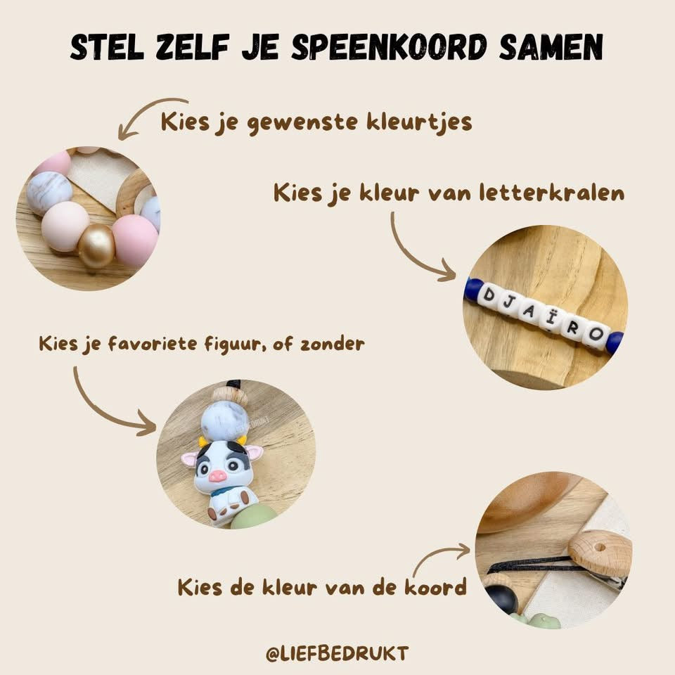 Speenkoord zelf samenstellen