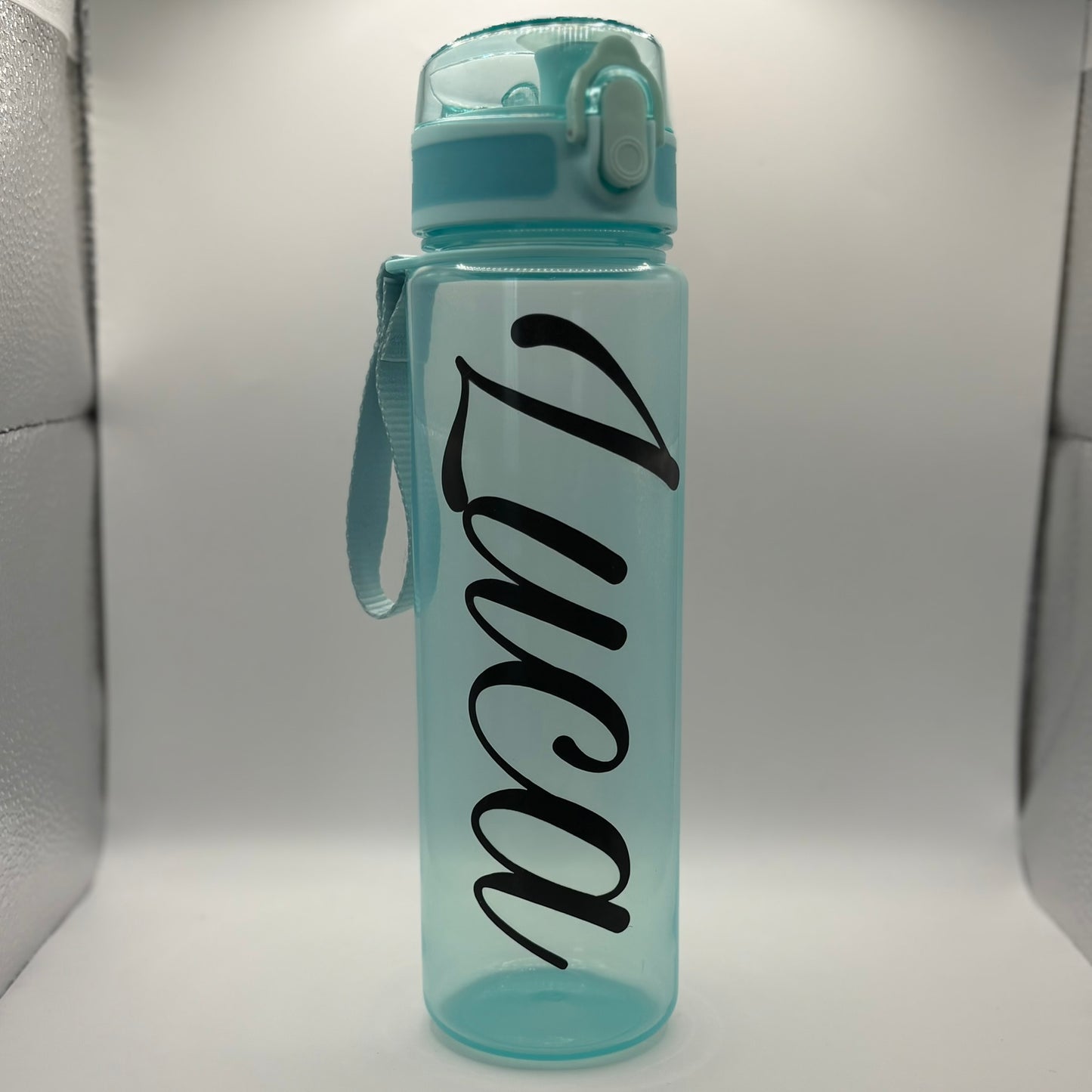 Blauwe waterfles LUCA