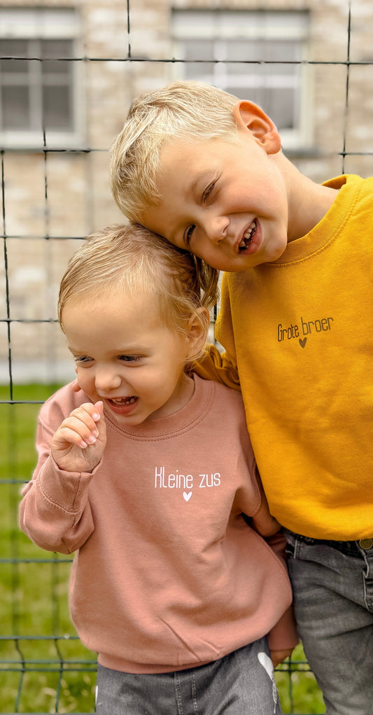 Sweater/hoodie grote/kleine broer/zus