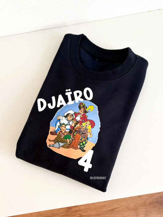 Verjaardag t-shirt met eigen tekst/idee
