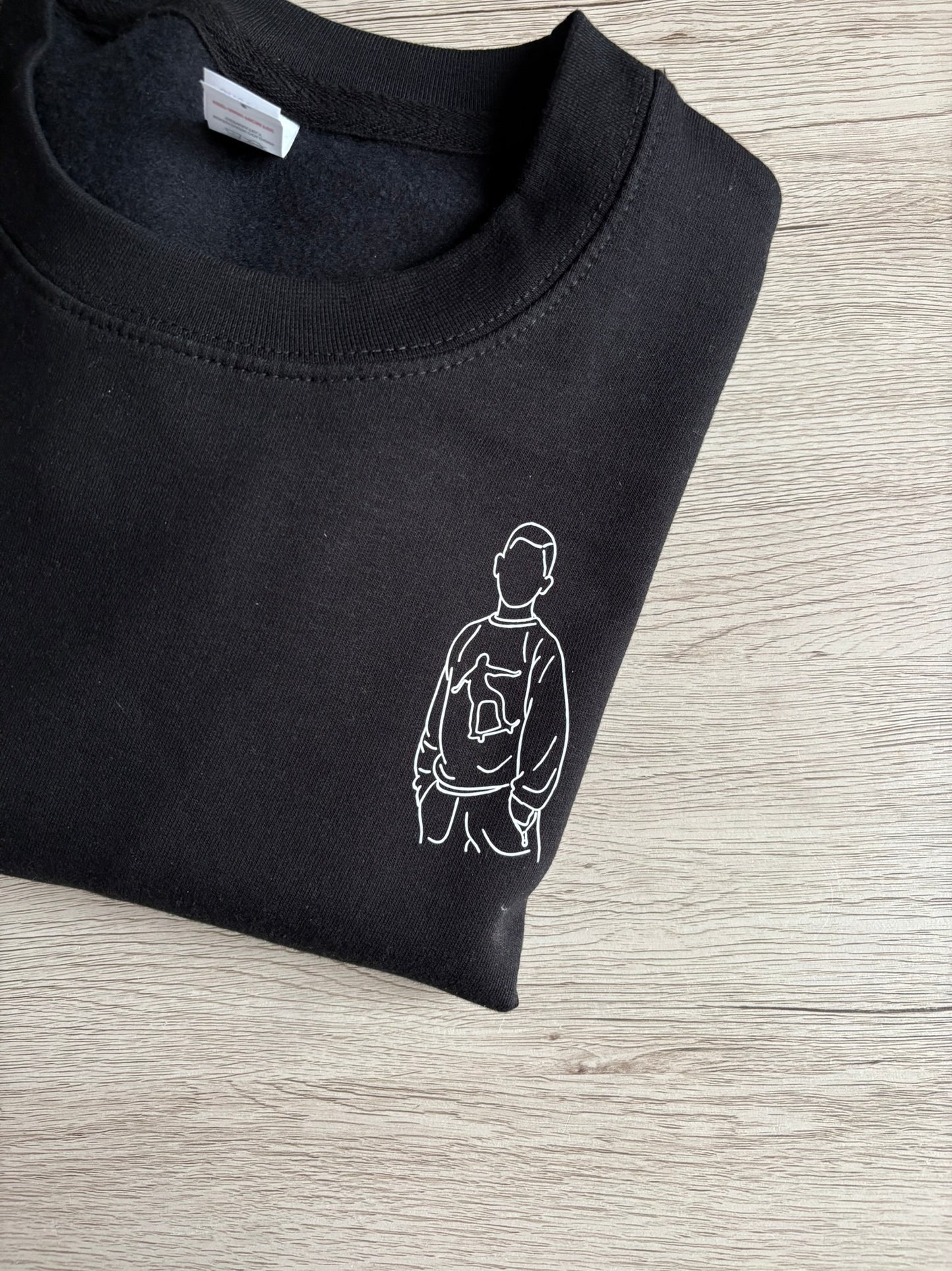 Volwassen sweater met lijntekening