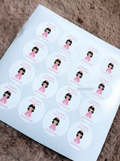 Gepersonaliseerde stickers op maat met eigen ontwerp ( vanaf 5 stuks )