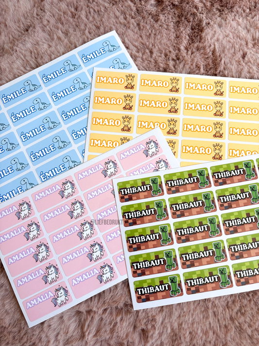 Waterproof labelstickers ( vanaf 5 stuks)
