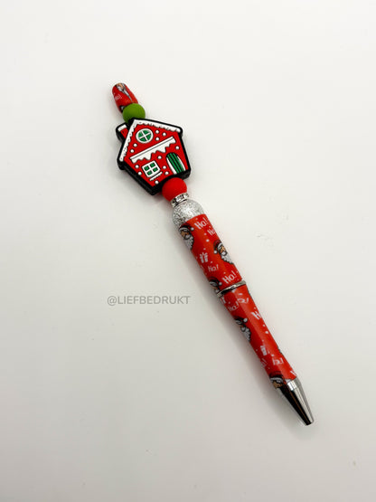 Kerstbalpen met kersthuisje