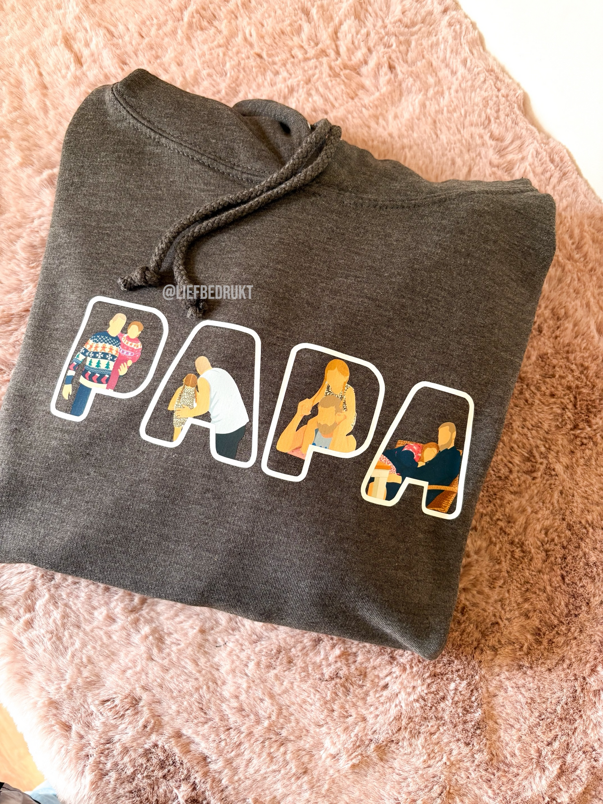 Volwassen sweater of hoodie met cartoon illustratie