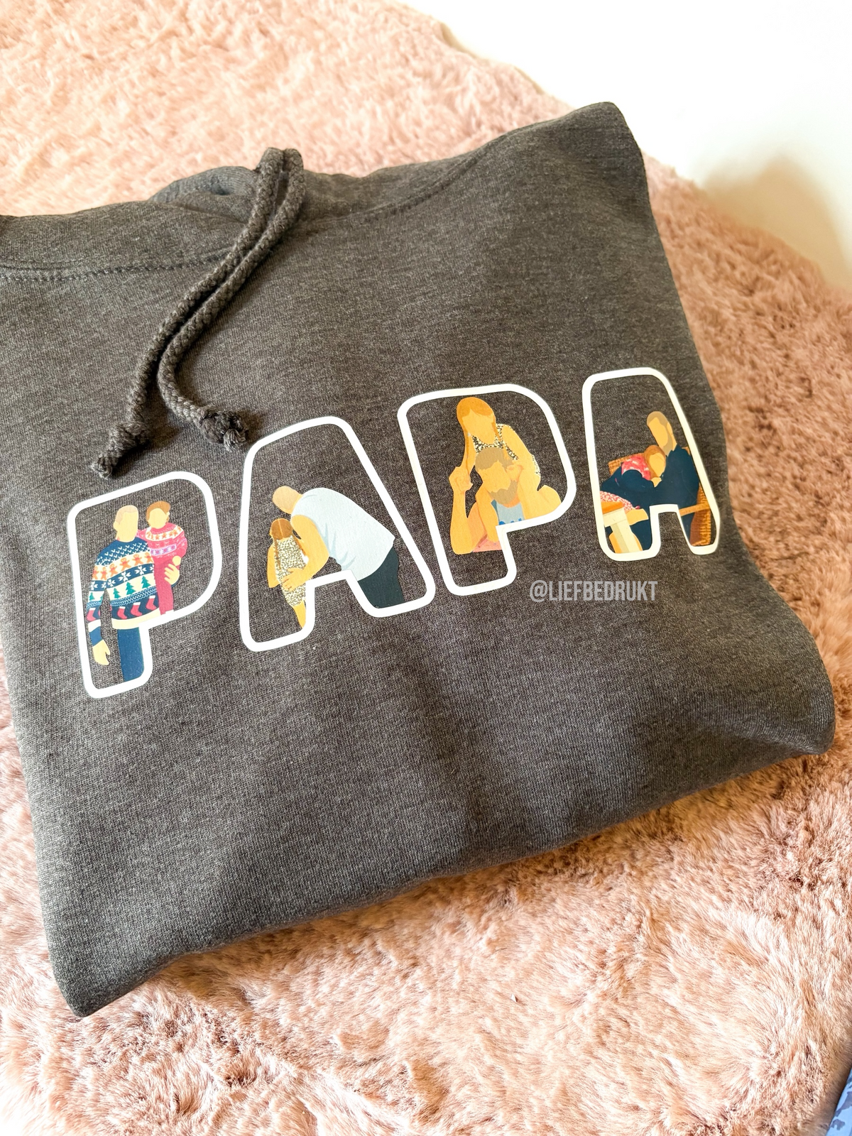 Volwassen sweater of hoodie met cartoon illustratie