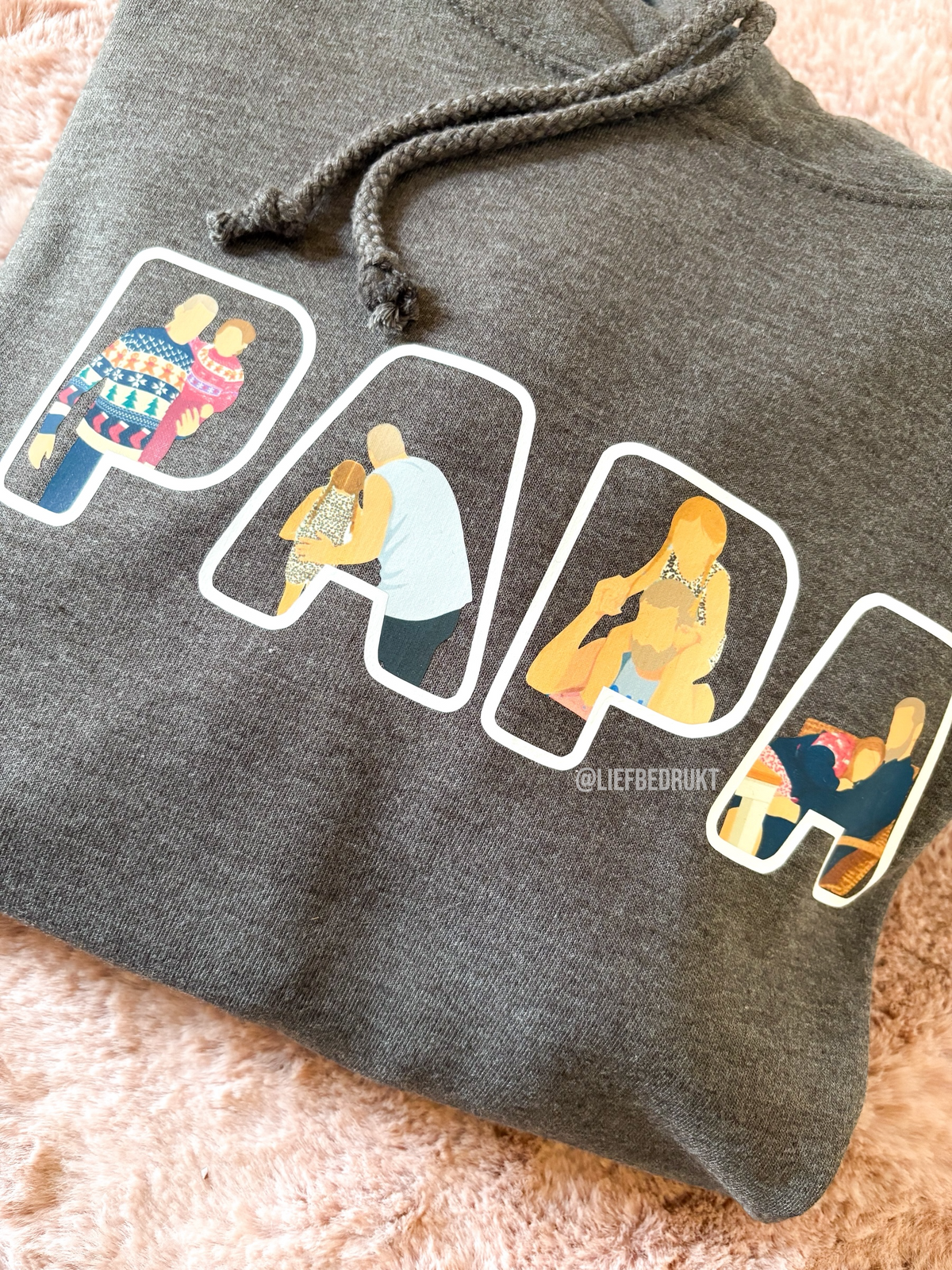 Volwassen sweater of hoodie met cartoon illustratie