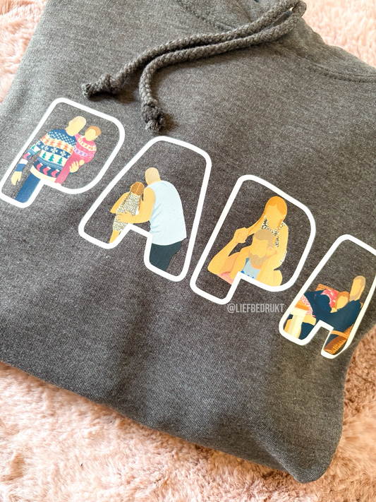 Volwassen sweater of hoodie met cartoon illustratie