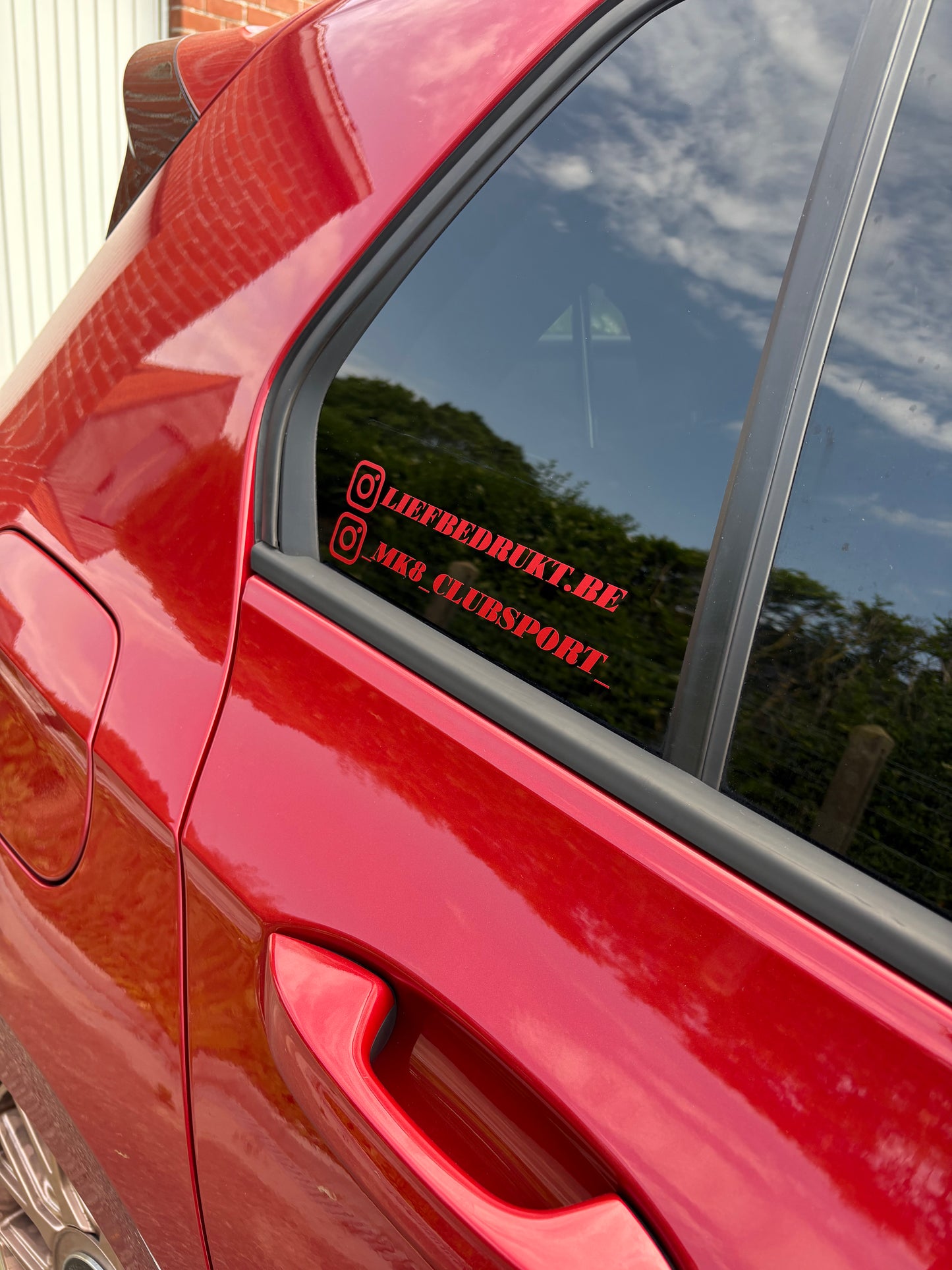 Social media vinyl sticker