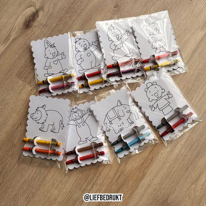 kleur traktatie - set van 8