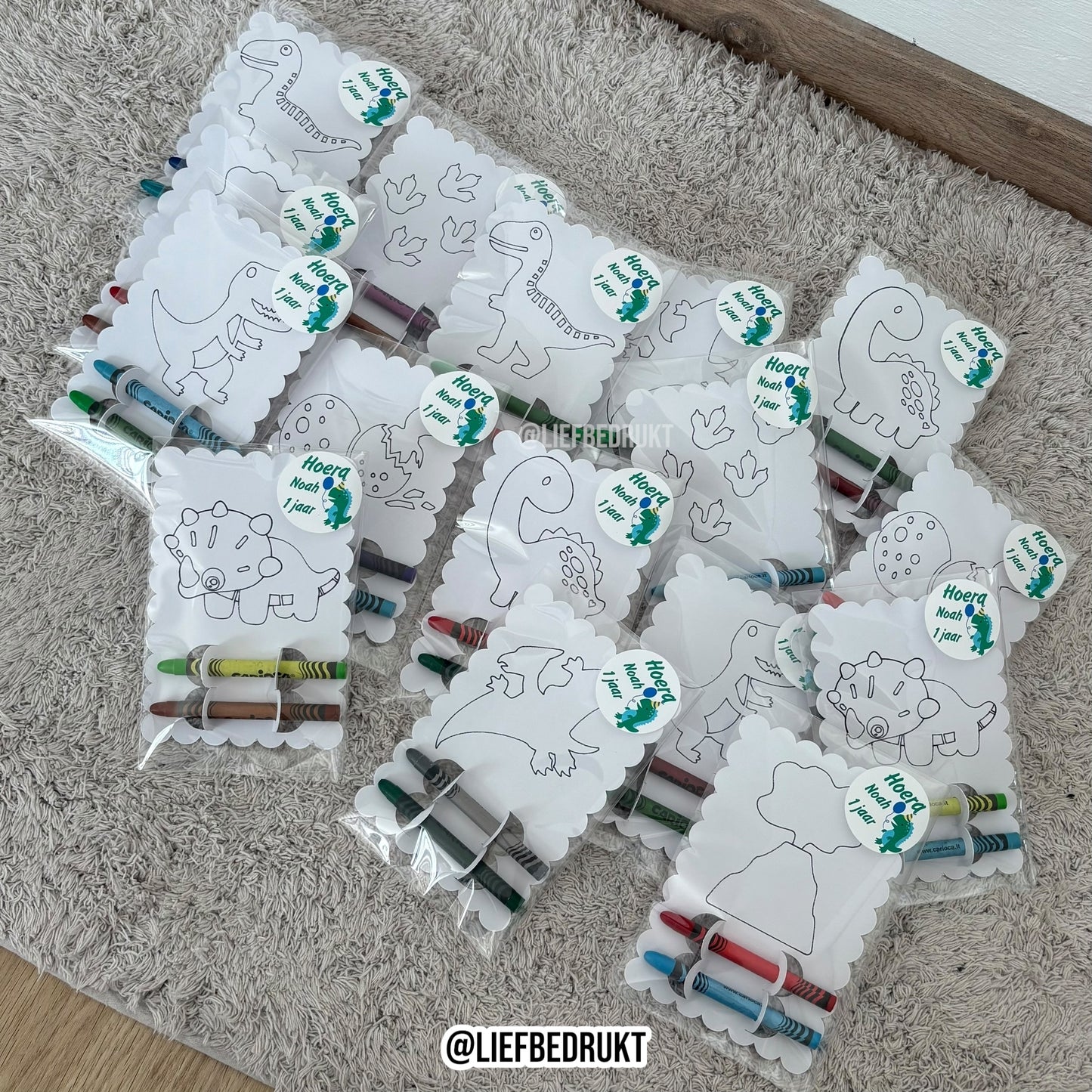 kleur traktatie - set van 8